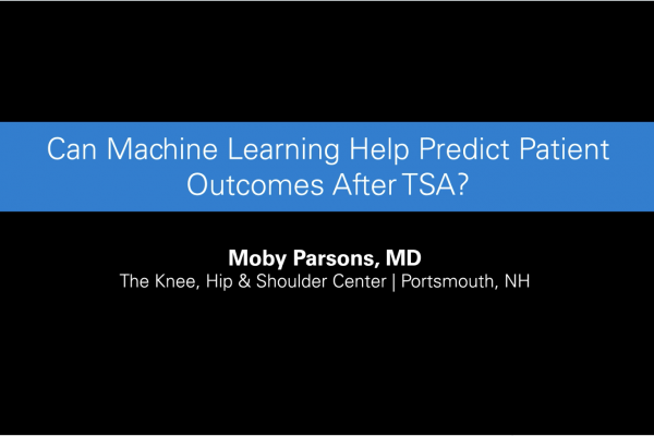 Can Machine Learning Help Predict Patient Outcomes After TSA?