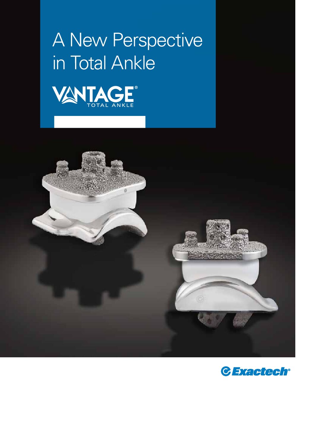 Exactech Vantage Ankle Mobile Bearing Product Sheet A4 - 721-00-11 Rev B